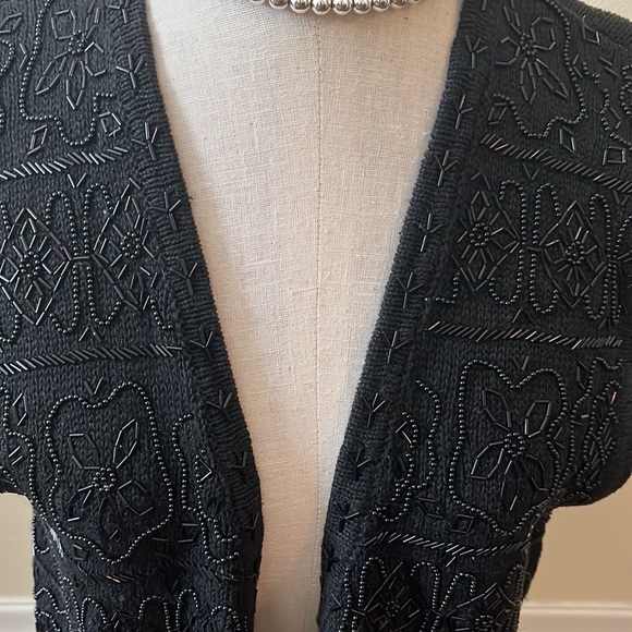 Black beaded Vest - Picture 2 of 5